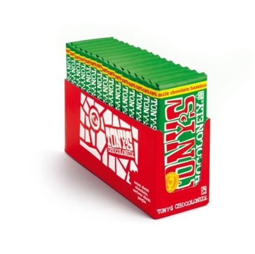 Tony's Chocolonely Milk Hazelnut 180g x 15 CDU