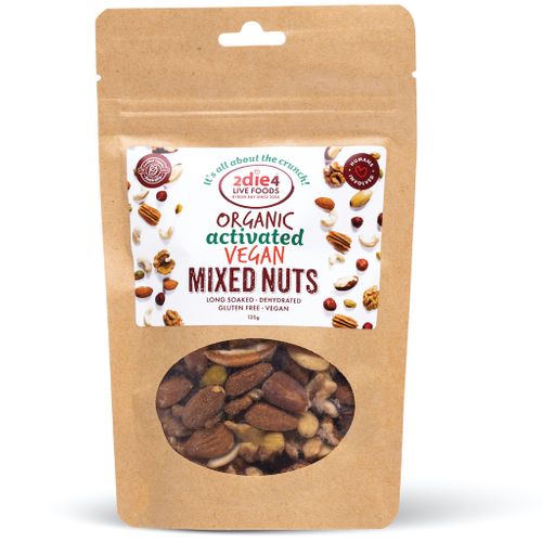 2die4 Activated Org Vegan Mixed Nuts 120gm