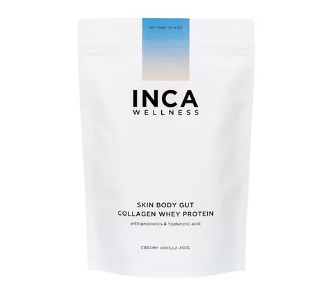 Inca Wellness Skin Body Gut Collagen Whey Protein Vanilla 450g