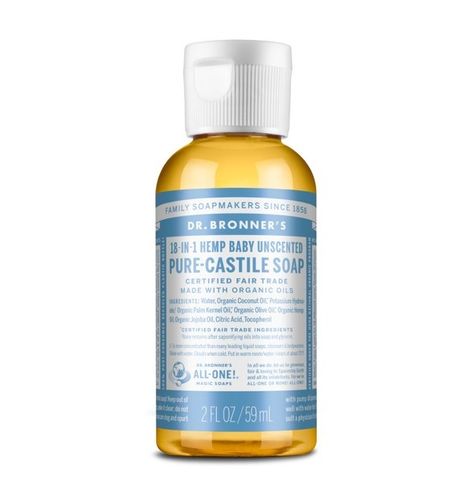 Dr Bronner's 18-in-1 Pure Castile MAGIC SOAP Baby Unscented 59ml