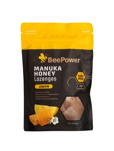 Bee Power Lozenges Lemon 40 Pack