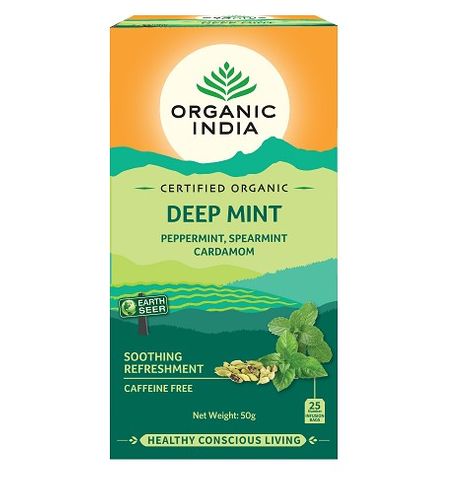 Organic India Deep Mint 25 Tea Bags