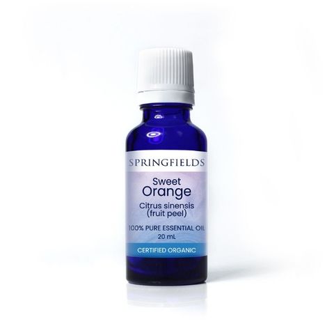 Springfields Certified Organic Essential Oil Orange 20ml