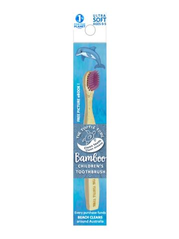The Turtle Tribe Bamboo children's toothbrush ULTRA SOFT 0-5yrs