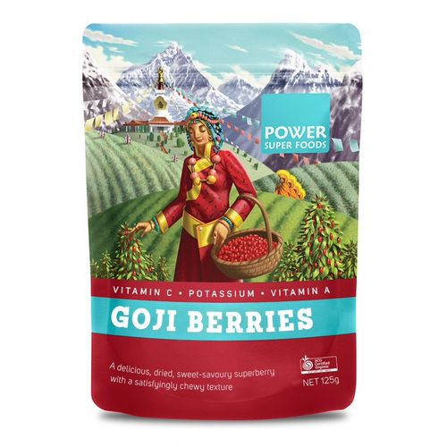 Power Super Foods Organic Goji Berries 125gm