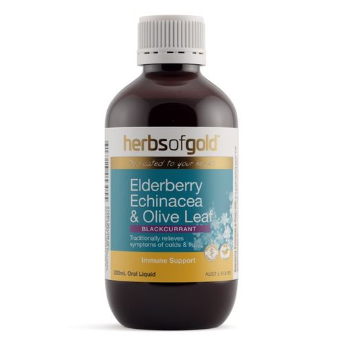 Herbs of Gold Elderberry Echincea & Olive Leaf 200ml