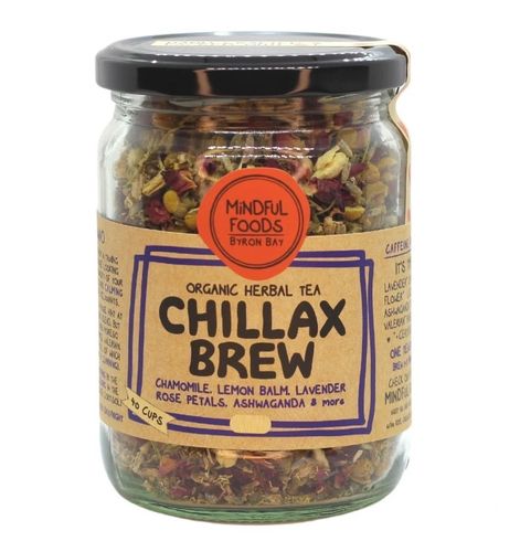 MF Chillax Brew Organic Herbal Tea MED JAR