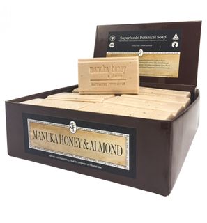 Cloverfields Manuka Honey & Almond 150g Soap (box of 16)