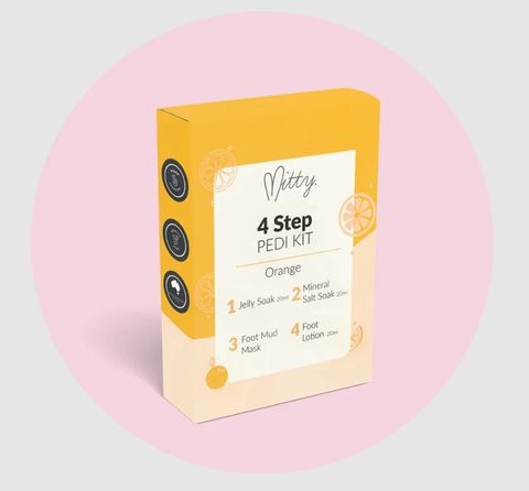 Mitty 4 Step Pedi Kit Orange 4x20ml
