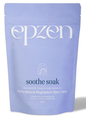 EpZen Soothe Soak 100% Natural Magnesium Bath Flakes 500g