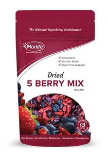 Morlife Five Berry Mix Dried 150gm