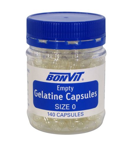 BON Empty Gelatine Capsules 'O' size 140 caps