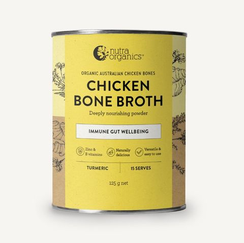 Nutra Organics Chicken Bone Broth Turmeric 125g
