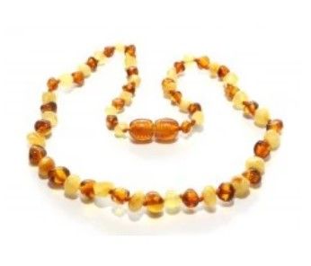 Baltic Babies Baby Necklace Lemon Butter & Honey Amber