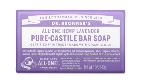 Dr Bronner's 18-in-1 Pure Castile MAGIC BAR SOAP Lavender 140g