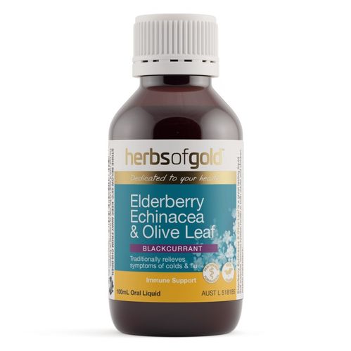Herbs of Gold Elderberry Echincea & Olive Leaf 100ml