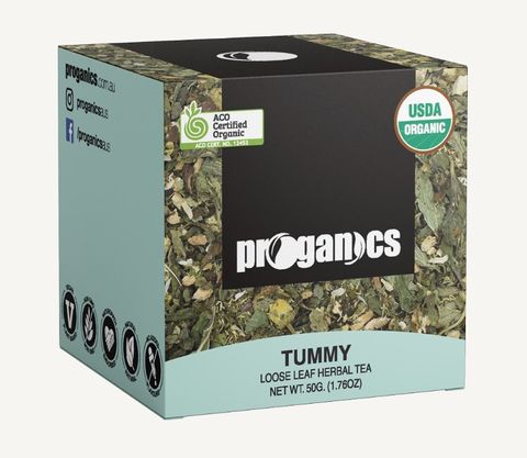 Proganics Organic Loose Leaf Herbal Tea Tummy 50g