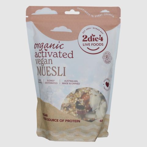 2die4 Activated Vegan Organic Muesli 600g