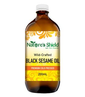 Nature's Shield Cold Pressed Wildcrafted Black Sesame Oil 200 mL