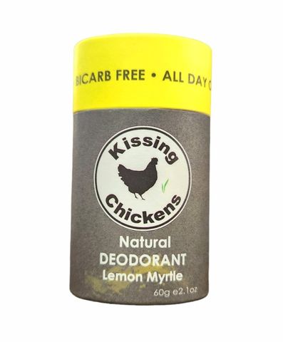 Kissing Chickens Natural Deodorant Stick Lemon Myrtle 60g