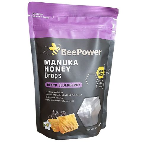 Beepower Lozenges Black Elderberry 40 Pack