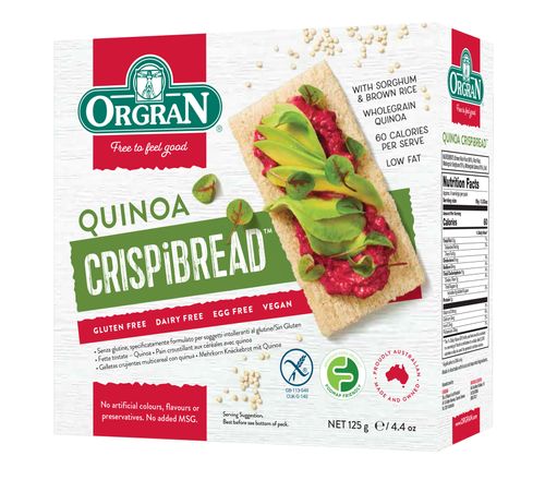 ORG Crispbread Multigrain Quinoa 125gm