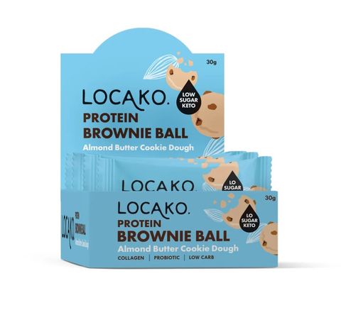 Locako Protein Brownie Ball Almond Butter Cookie Dough 30g - Box of 10