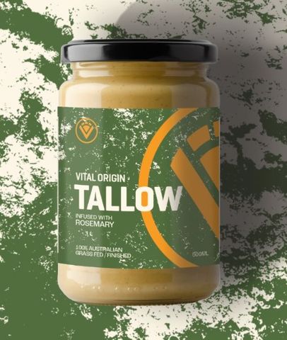 Vital Origin Tallow Rosemary Glass Jar 250ml