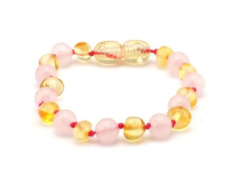 Baltic Babies Bracelet Rose Quartz
