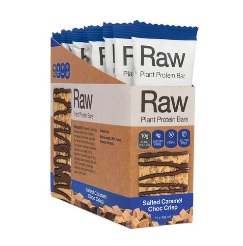 AMA Raw Protein Bar Salted Caramel Choc Crips 40g x 10