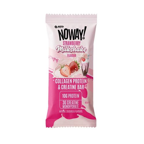 NOWAY Collagen Creatine Mallow Strawberry Milk Bar 40g x 12