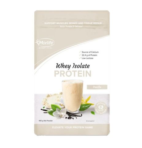 Morlife Whey Protein Isolate Vanilla 440g