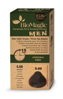 Bio Magic Mens Hair Colour Cream Light Brown 5/00