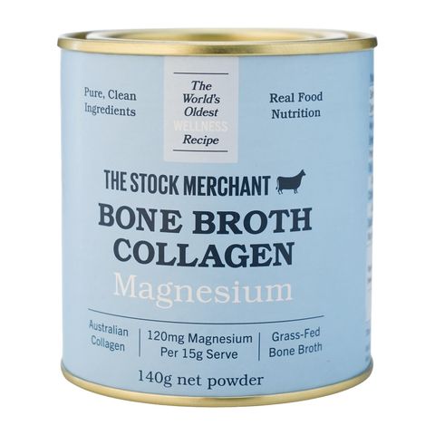 The Stock Merchant Powders Bone Broth Collagen Magnesium 140g