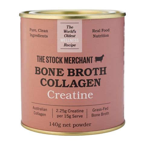 The Stock Merchant Powders Bone Broth Collagen Creatine 140g