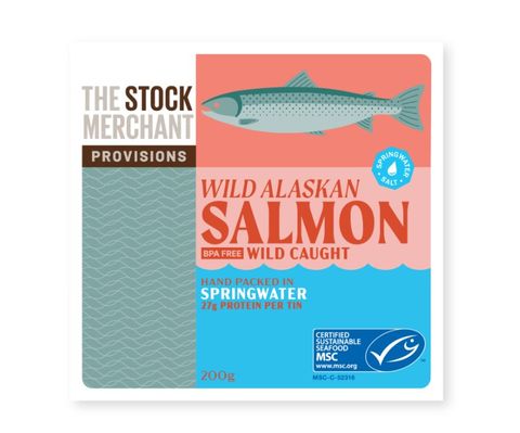 The Stock Merchant Wild Salmon MSC Pure Water 200g
