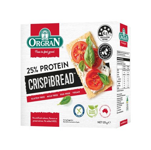ORG Crispibread 25% Protein 125g