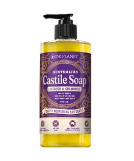 Dr Planet Organic Castile Soap Lavender & Chamomile 500mL Pump Bottle