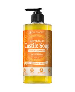 Dr Planet Castile Soap Citrus & Cedarwood 500mL Pump Bottle