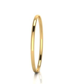HOLLOW COMF FIT 4MM BANGLE