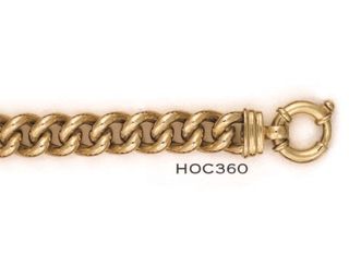 HOLLOW CURB 12.8MM WIDE CHAIN