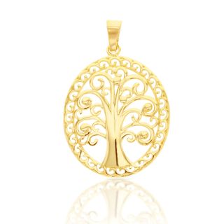 9Y OVAL CURLY TREE OF LIFE