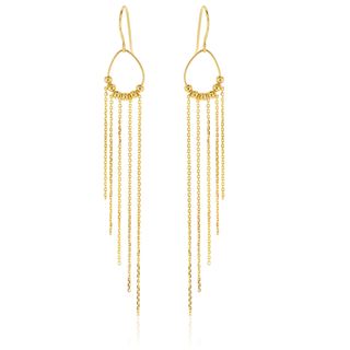 ## 9Y CABLE DROP EARRING