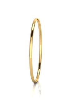 SOLID THICK OVAL 3MM BANGLE