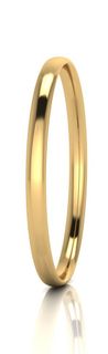 SOLID THICK OVAL 6MM BANGLE