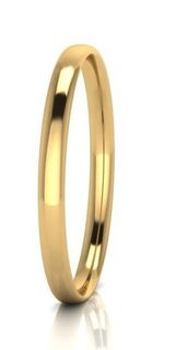 SOLID THICK OVAL 7MM BANGLE