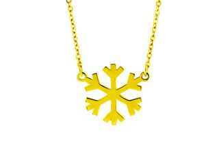 SNOWFLAKE PENDANT WITH CHAIN