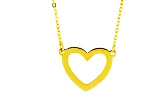PLAIN OPEN HEART WITH CHAIN