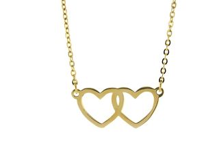 SIDE BY SIDE HEART WITH CHAIN