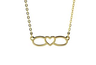 INFINITY W/ HEART WITH CHAIN
